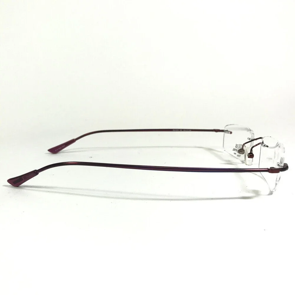 Guess Eyeglasses Frames GU1275 RD Red Rectangular Rimless 48-17-140